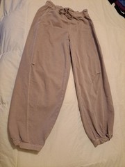 PILCRO mid-rise parachute pants Sz S EUC Beige Returns Accepted