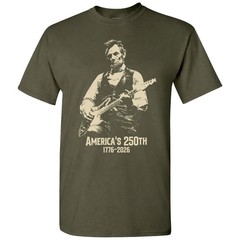 Abraham Lincoln Playing Guitar 4th July T-shirt America’s 250th Birthday Vintage