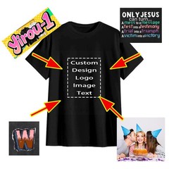 Customized T-Shirt – Personalized w/ Photo, Text, Logo on Shirt, Made to Order
