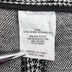 Laura pants houndstooth Elegant Black and White Checkered pockets Trousers