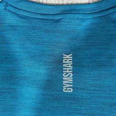 Gymshark Women’s S Tee Shirt Teal 100% Polyester Made in Sri Lanka