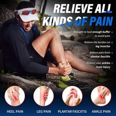 High Arch Support Insoles for Plantar Fasciitis Relief – Shock Absorbing Gel
