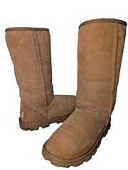 UGG Classic Tall 5845 Chestnut Suede Sheepskin Boots Women’s Size 7