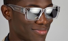 MEN GOLD LION HEAD MEDALLION SUNGLASSES CLASSIC CASUAL RETRO DESIGNER OUTDOOR