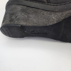 Clark’s Women’s Natira Kit Boots Size 10M Black Leather Upper Wedge Goretex