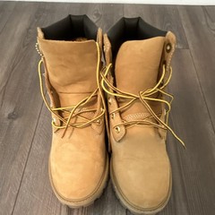 Timberland Men’s Wheat Leather Lace-Up Ankle Work Boots Padded Collar US 6