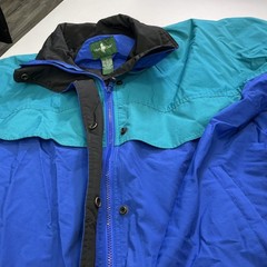 Vintage Hunt Club Jacket Mens Large Blue Teal 3-in-1 Zip Fleece Liner Ski 90s