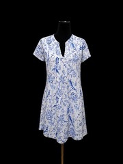 Lilly Pulitzer Natalie Tunic Dress Cover Up Medium Resort White Button Front