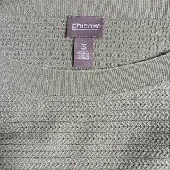 Chico’s Top NWT Size 3 (XL) Super Soft Pullover Tea Leaf Dolman Sleeve Boat Neck