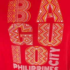 Baguio Philippines T Shirt Mens Size Medium Red Travel Destination Tee