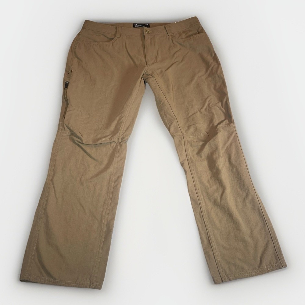 Under Armour Storm Tactical Guardian Pants Men 38×30 Brown Loose Nylon 1316929