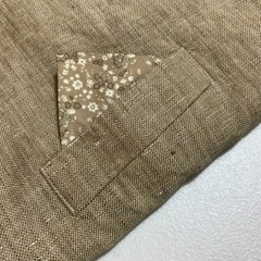 Murano Baird McNutt Linen Vest Beige Waistcoat Men’s Size L