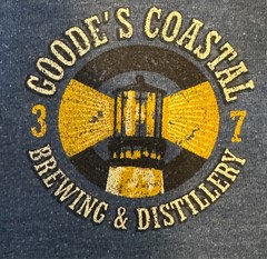 Izod Saltwater Blue T-Shirt GOOD’S COASTAL BREWING & DISTILLERY lighthouse