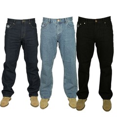 Men’s Regular Fit Jeans Smart Casual Work Wear Big King Waist Sizes 28-60 XS-L