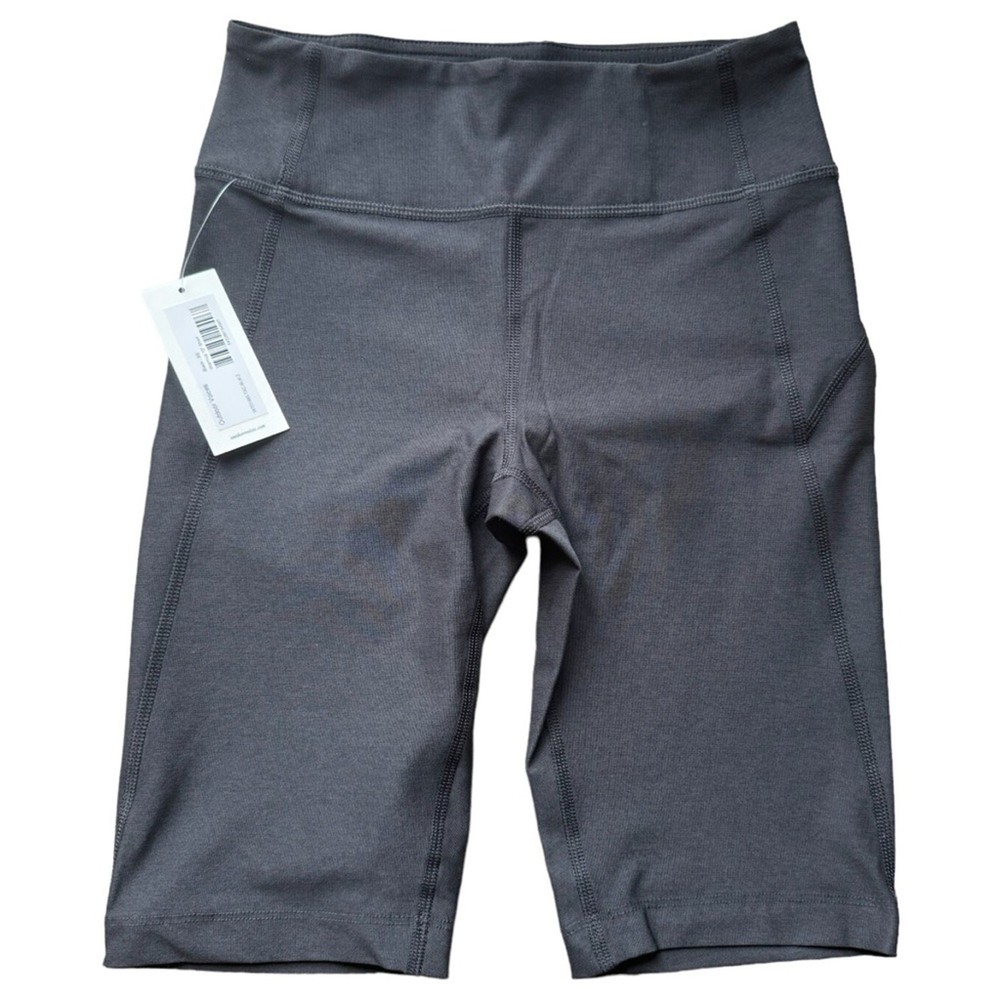 Outdoor Voices Warmup Biker Shorts Black 10” Running Summer Size XS NEW