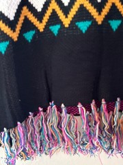 NWT UMGEE ~ SOUTHWEST AZTEC KNIT SWEATER ~ FRINGE ~ M