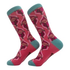 Flamingos Socks Funny Sarcastic Flamingo Graphic Novelty Footwear for Ladies