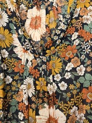 Natural Life Women’s L/XL Floral Tunic Top Long Sleeve V-Neck