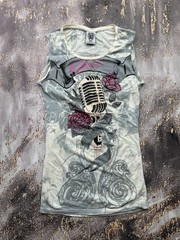 Vintage Y2K Grunge Printed Tank Top Women’s Size XS