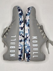 NoBull Outwork Trainers M 5/W 6.5 Blue Camo/Gray Gym CrossFit Sneakers Shoes
