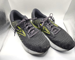 Brooks Mens Running Sneakers 11.5D Glycerin GTS 20 Lace Up Engineered Mesh Gray