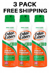 3 Pack Odor-Eaters Foot Spray Powder Maximum Strength 4 Oz ( 113 g ) Each