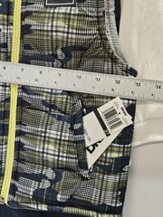 DKNY Size 3 T Set Of 3, Green- Blue Vest/ Blue Pants/ Cream Long Sleeve Print