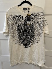 Affliction T shirt Black Label Dark Summons Rhinestone NWT Mens XL Y2K