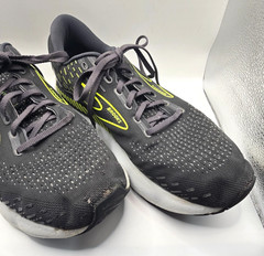 Brooks Mens Running Sneakers 11.5D Glycerin GTS 20 Lace Up Engineered Mesh Gray