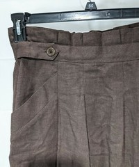 BCBGMAXAZRIA Women’s Brown High Rise Pleated Lined Knee length Pencil Skirt sz 6