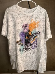 Rue21 Flower Print All Over Tshirt Trippy Graphic Tee Shirt Size XXL 2XL