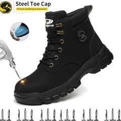 Men work life waterproof shoes new steel toe shoe Indestructible Protective Boot