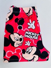 Disney Mickey Mouse Women’s 3pc Outfit Set T-Shirt Pants Shorts Pink