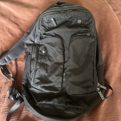 Lululemon Cruiser Backpack Black Multi Pocket Gym Travel Laptop Bag Discontinued