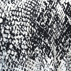 Catherines Plus Black/White Animal Print V-Neck Midi DRESS Petite 2X 22/24W