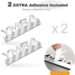 Army Special Edition Car Emblem with 2 Adhesivs, 3D Badg Color: Black & White
