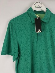 Adidas Men’s Ultimate365 Mini Bunker Golf Polo Size Large Green/32786