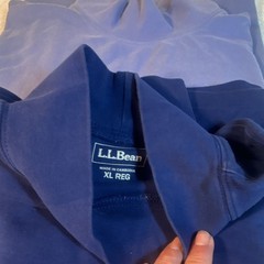 2 L.L.Bean Women’s Blue Long Sleeve T-Shirt XL Regular Solid Mock Neck