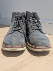 Grant Stone Blue Storm Suede Diesel Boots Lace-Up Vibram Sole Men 11.5D