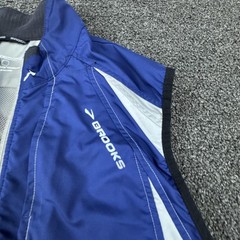 Brooks Windbreaker Jacket Womens Large Blue Reflective Running Lightweight