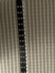 Reversible Black/White Double Grommet Belt w/ Buckle Adjustable 1.5″ 53in