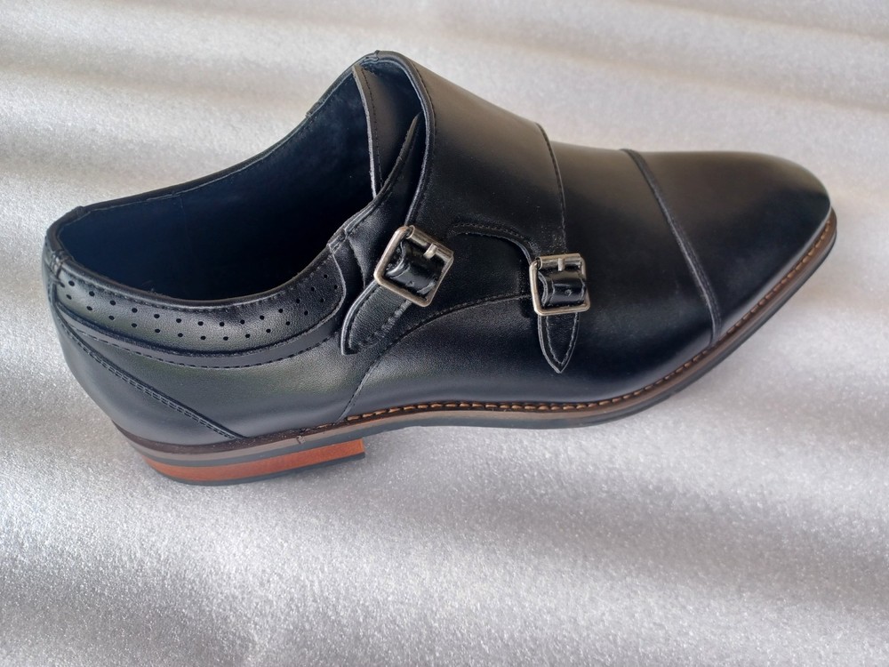 NEW Stacy Adams Monk Strap Dress Shoe – Black – 9.5 – Right Shoe 4 Amputee