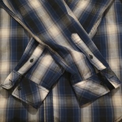 i jeans by Buffalo Men’s L Plaid Woven Long Sleeve Button-Up Shirt Pockets
