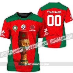 Unisex Shirt – Custom Morocco World Cup 2026 3D Classic Style Shirt WA5938