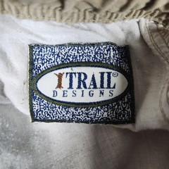VINTAGE Trail Designs Convertible Cargo Pants Mens 34×30.5 Beige Cotton Safari