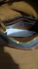 Patricia Nash Zeva Leather Crossbody Wallet Cognac Caramel Hard Case Saddle Bag