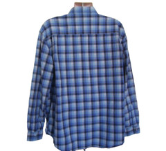 Nautica Jeans Blue Multi Plaid Shirt Button Down Long sleeve Mens Sz XL