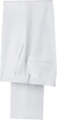 Men Suit Dress Pants Slim Fit Suit Groomsmen Wedding Pants Waist Flat Fit