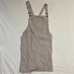 Purnell Santa Barbara Womens Overall Mini Dress 10/30 Gray Work Wear Pockets