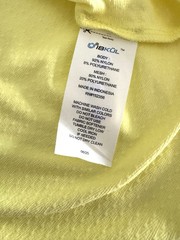 NWT IBKUL Golf Tennis Top Shirt XS S L XL Yellow Butter Long Sleeve Crew Neck H7
